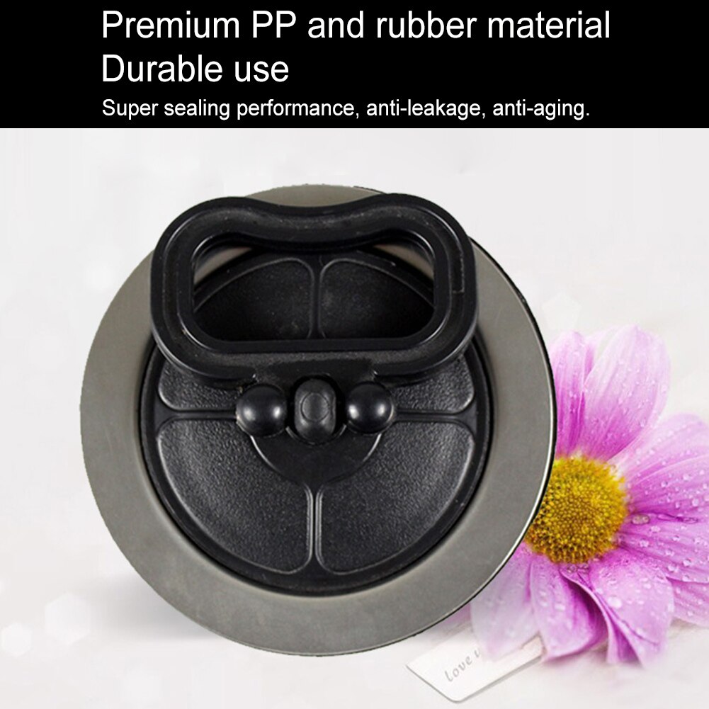 Sink Plug Practical Rubber Bath / Kitchen Heat Resistant Basin Tool Water Stopper With Pull Handle Sealing Bathroom Supplies