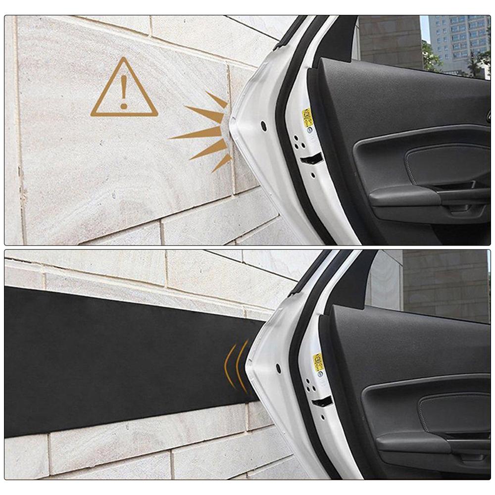 200cm x 20cm Car Auto Door Protector Garage Rubber Strip Wall Guard Bumper Safety Parking Corner Foam Strips Protection