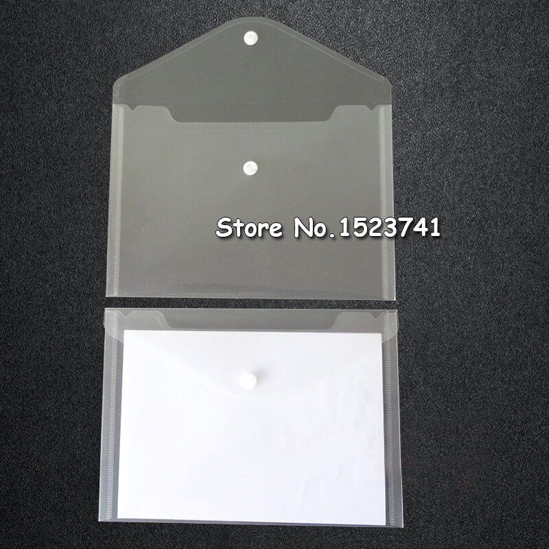 12 stücke transparent Kunststoff A5 Ordner Datei Tasche Dokument Halten Taschen Ordner Einreichung Papier Lagerung Büro Schule Liefert