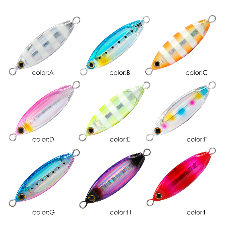 LETOYO, 28/40/60g, leurre métallique phosphorescent pour la pêche en mer, appât artificiel idéal pour la pêche à la turlutte,jigs pêche en mer, peche en mer leurre dur leurres de pêche mer leurre peche en mer jig peche