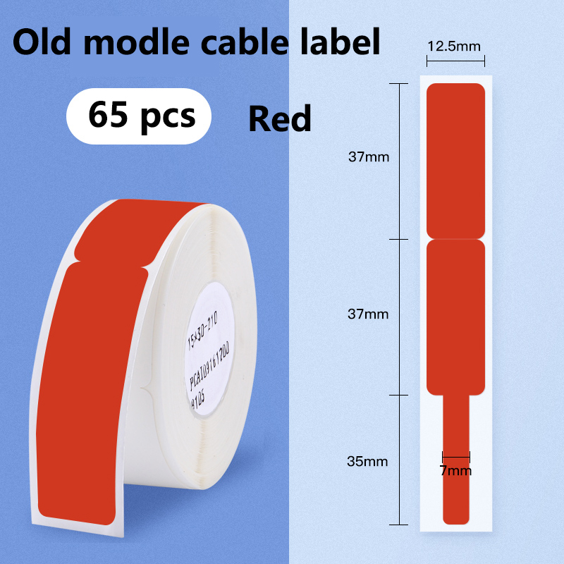 D11 D61 Selbstklebende Kabel Aufkleber Papier Wasserdicht Identifizierung Faser Draht Stichworte Etiketten Organisatoren Netzwerk Marker Werkzeug Anti: rot alt Modell