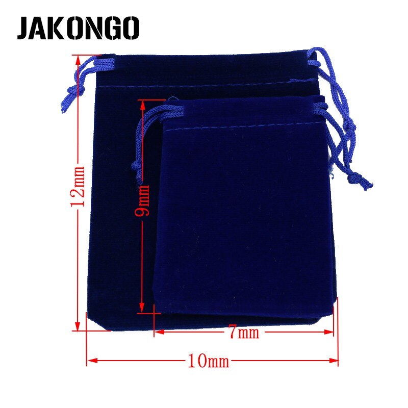 JAKONGO 10 teile/los 7X9cm 9X12cm Samt Schmuck Verpackung Display Taschen & Schmuck Beutel Kordelzug Verpackung Taschen 6 Farben