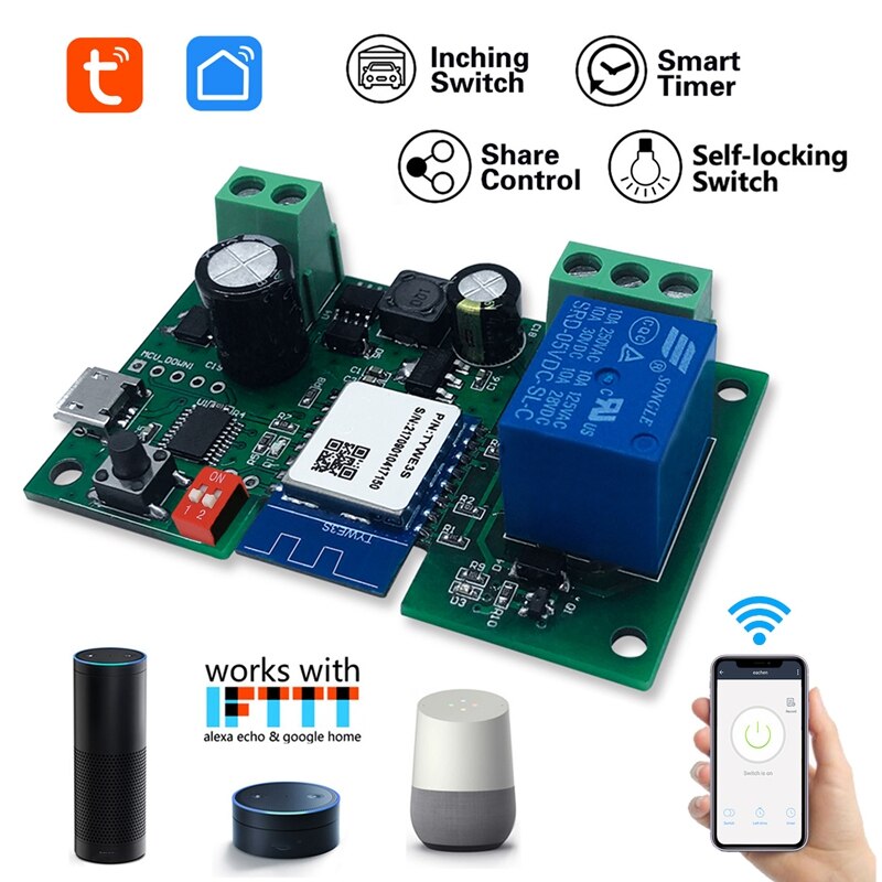 Tuya Wifi Smart Relais Modul Drahtlose Schalter Ti... – Vicedeal