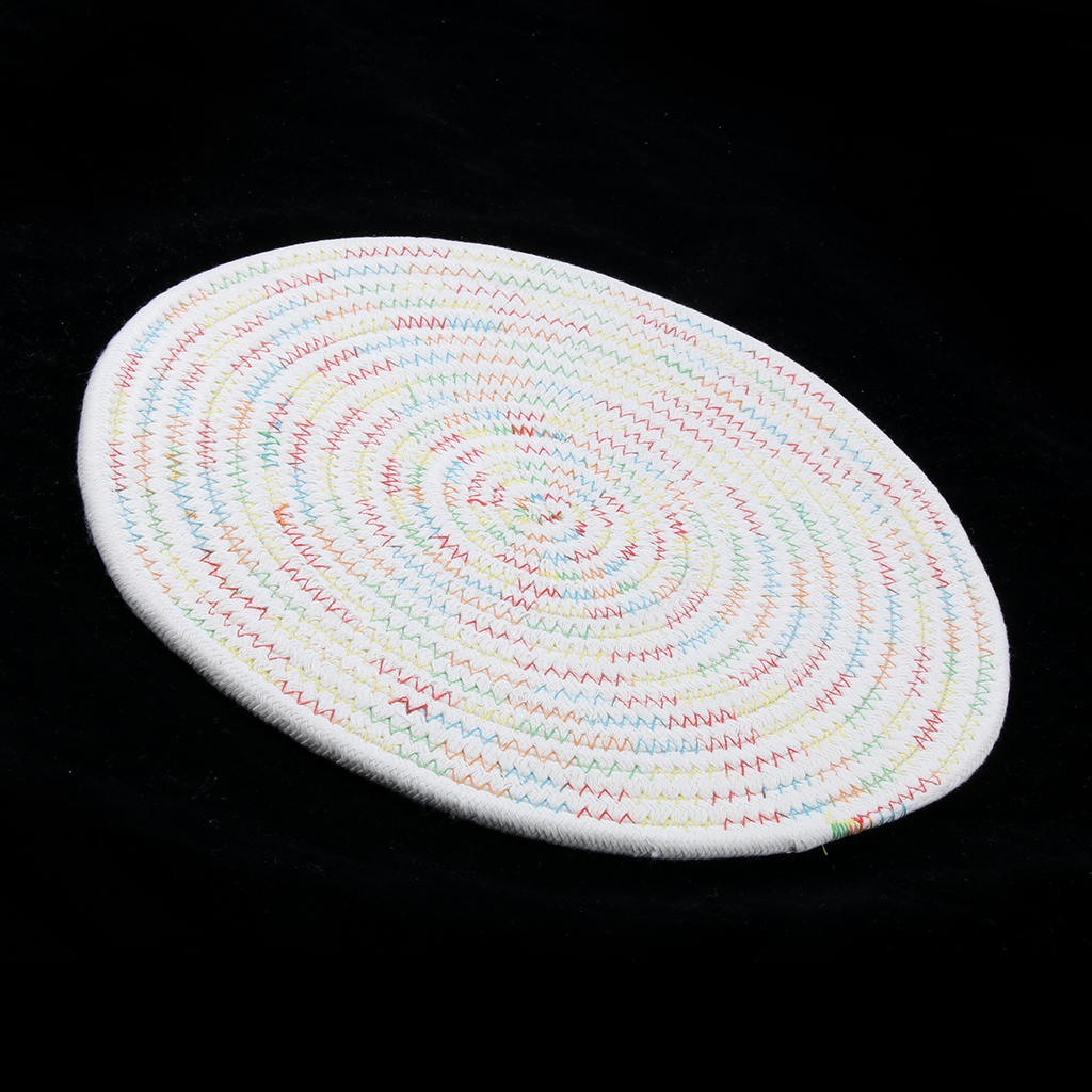 30Cm/11.8 &quot;Eenvoudige Geweven Tafel Placemat Mat Coaster Antislip, Warmte-isolatie