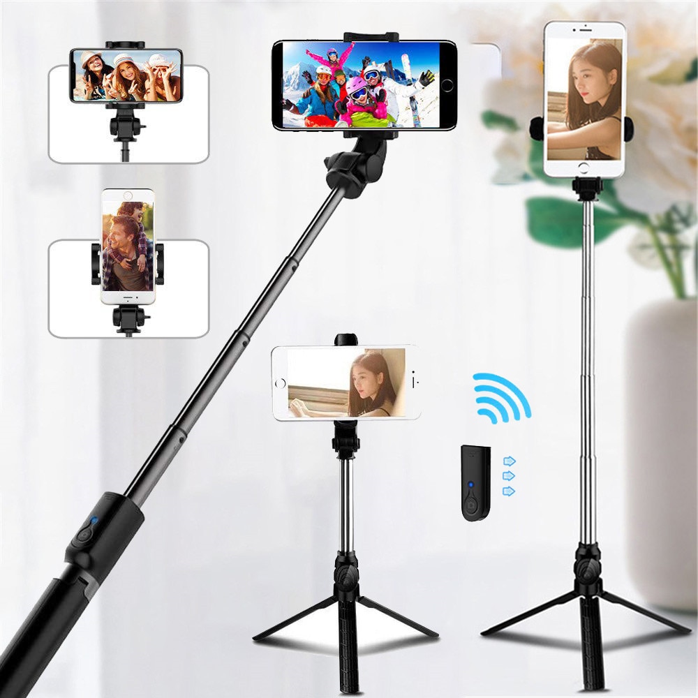 Selfie Stock Stativ Handheld Gimbal Fernbedienung tragbare einstellbare Bluetooth Selfie telefon Stock Nehmen ein foto schießen eine Video tun Live