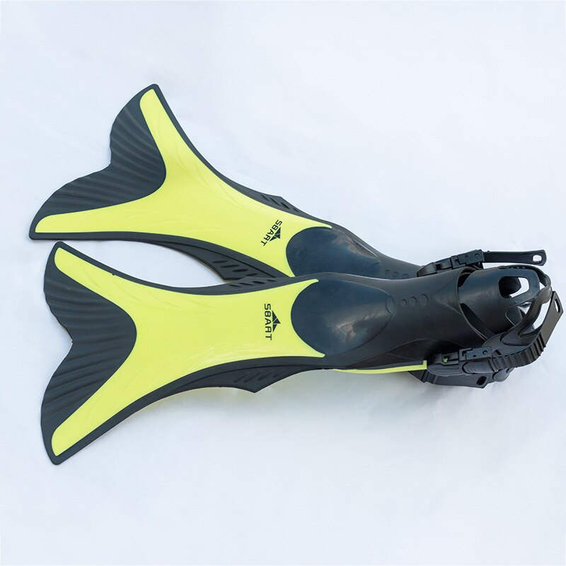 Sbart Adults Diving Fins Swimming Shoes Women Men Scuba Flippers Snorkel Equipment Silica Gel EO
