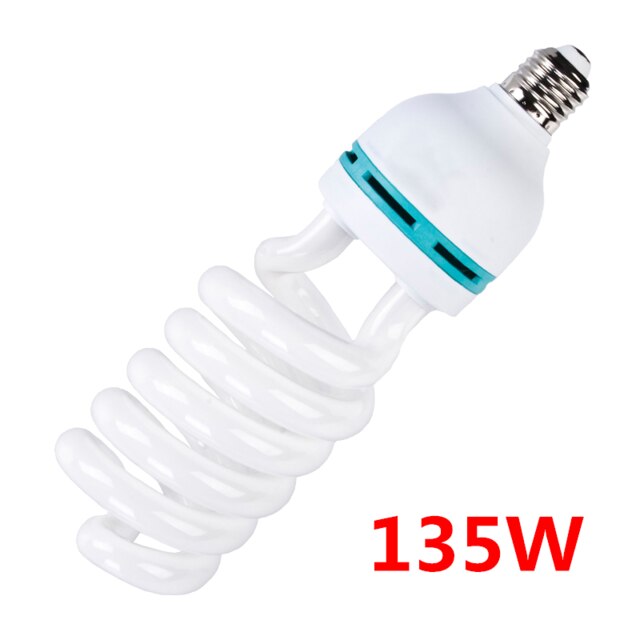 150W E27 Base Heldere Fotografie Daglicht Lamp Fluorescerende Continue Verlichting Lamp Voor Softbox Fotografie Fotoshoot 135W 45W: 135W