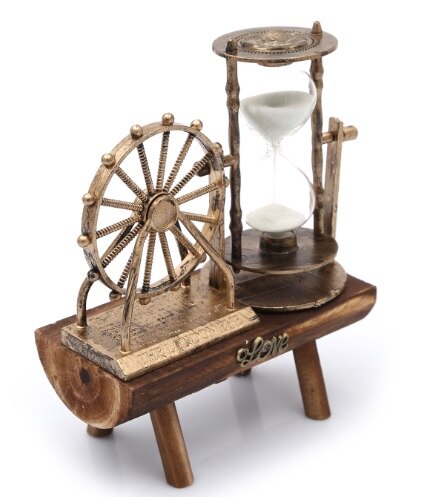 Eiffel Tower London Eye Windmill Figured Wooden Sand Clock