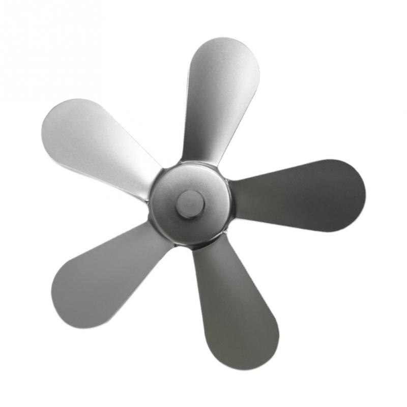 Winter open haardventilator, geluidsarme brander, aluminium, energiebesparend, 5 bladen, moderne, efficiënte, warme warmte aangedreven houtkachel, woonkamer