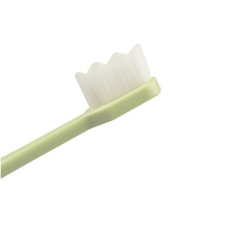 1PC Ultra-feine Weiche Zahnbürste Millionen Nano Borsten Erwachsene Zahnbürste Zähne Tiefen Reinigung Tragbare Reise Dental mundpflege Pinsel: green