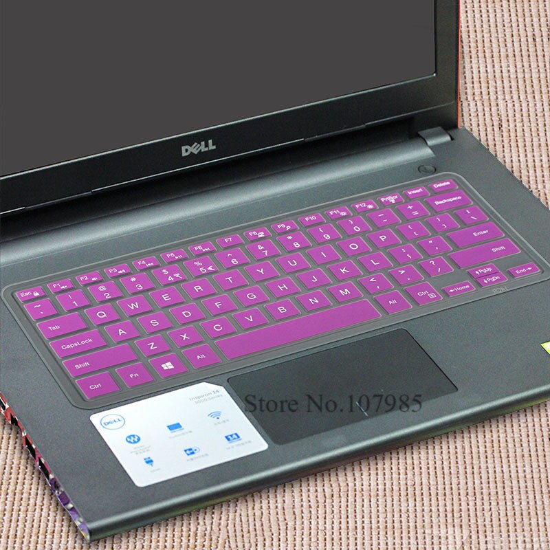 Laptop keyboard cover Protector Skin For Dell Inspiron 13 7373 7437 7370 E7370 13.3"/ Inspiron 15 15.6" 7000 5579 7573 P70F: Purple