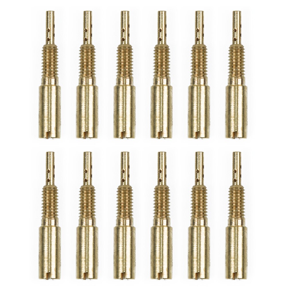 For Mikuni Carb VM28/486 Pilot Jets For Mikuni HS40 Golden 12Pcs Motorcycle Replacement Practical Durable