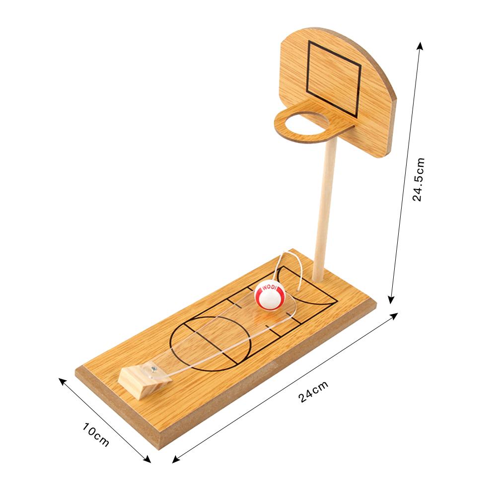 Stress Relief Toy Mini Basketball Game Office Desktop Wooden Table Basketball Board Game Toy