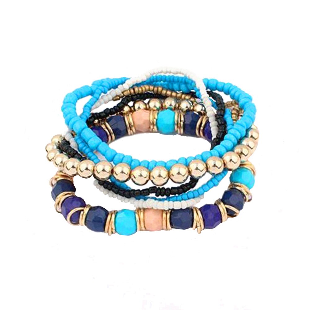 DAXI Boho Beads Bracelet Charm Beaded Braclets Bracelets For Women Jewelry Chakra Bead Braclet Set Women Bracelets With Charms