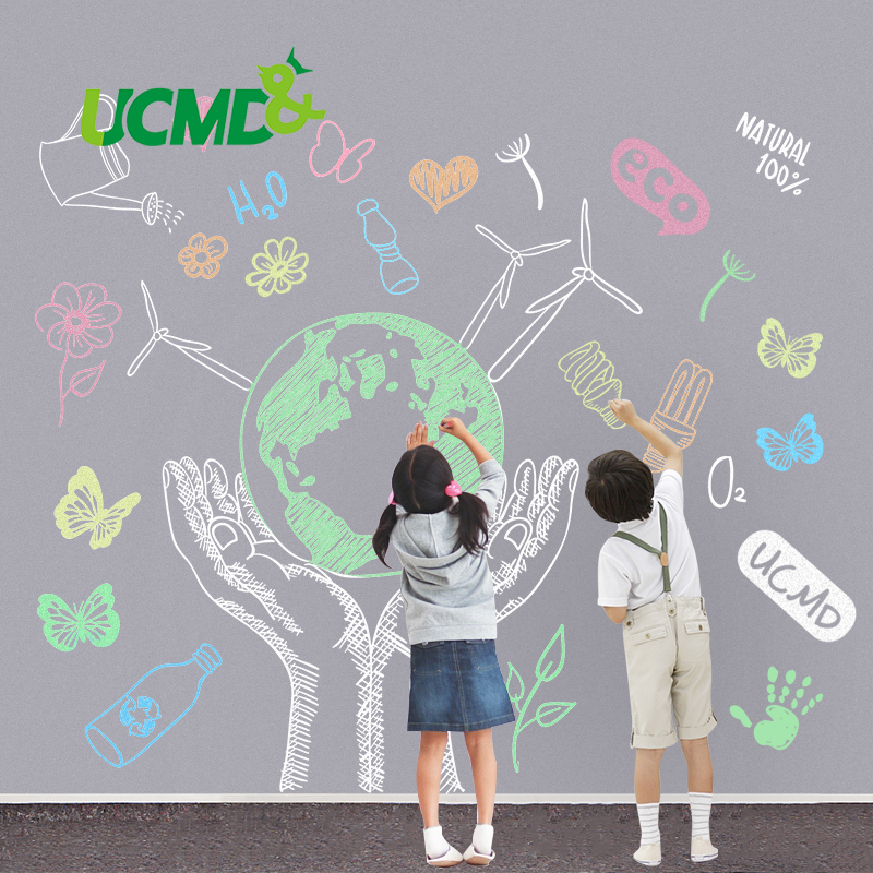 Aftagelig grå kridt tavle indretning væg klistermærke børn legetøj graffiti skrivning maleri læring undervisning kontor skoleartikler