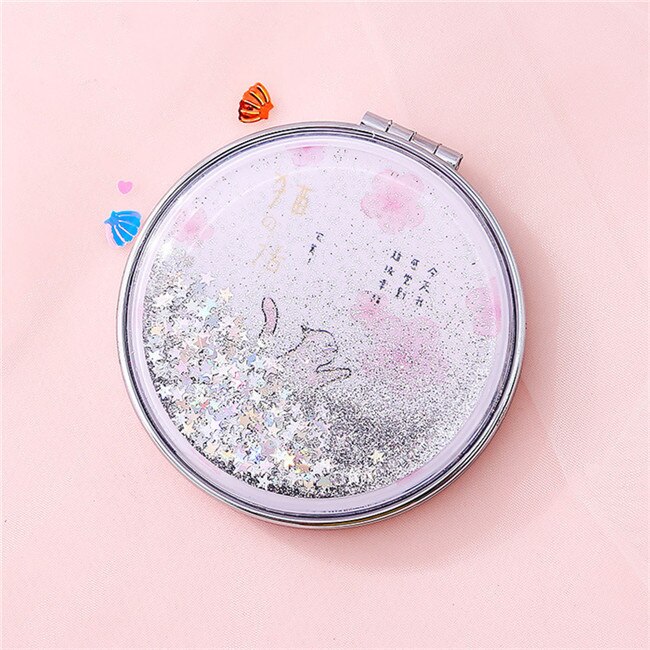 Pocket Mirror Makeup Compact Hand Mirror mini Small Mirror Portable Mirror Compact Cosmetic espejos de bolsillo mujer spiegel: 7