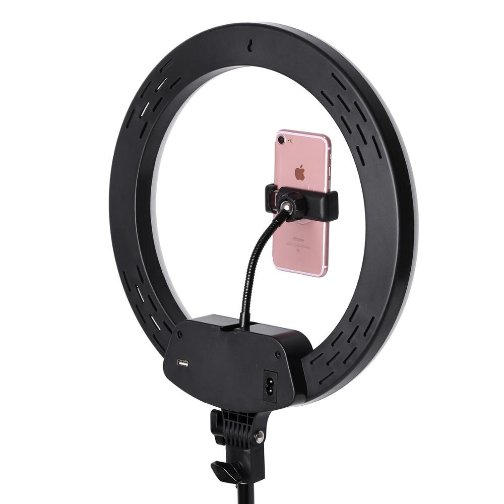 Fotografie LED Selfie Ring Licht Fernbedienung 14 zoll 36cm Dimmbare Kamera Telefon Ring Lampe Mit Stativ Für machen-hoch Video Live