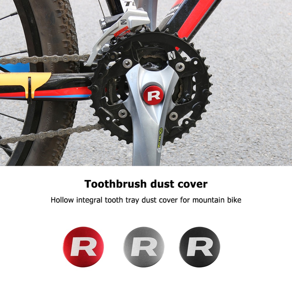 MTB Road Bike Crankset Crank Bottom Dust Cover Bolt Screw Crank Wheel Aluminum CNC Crank Cap Mountain Bike Hollow Crankset
