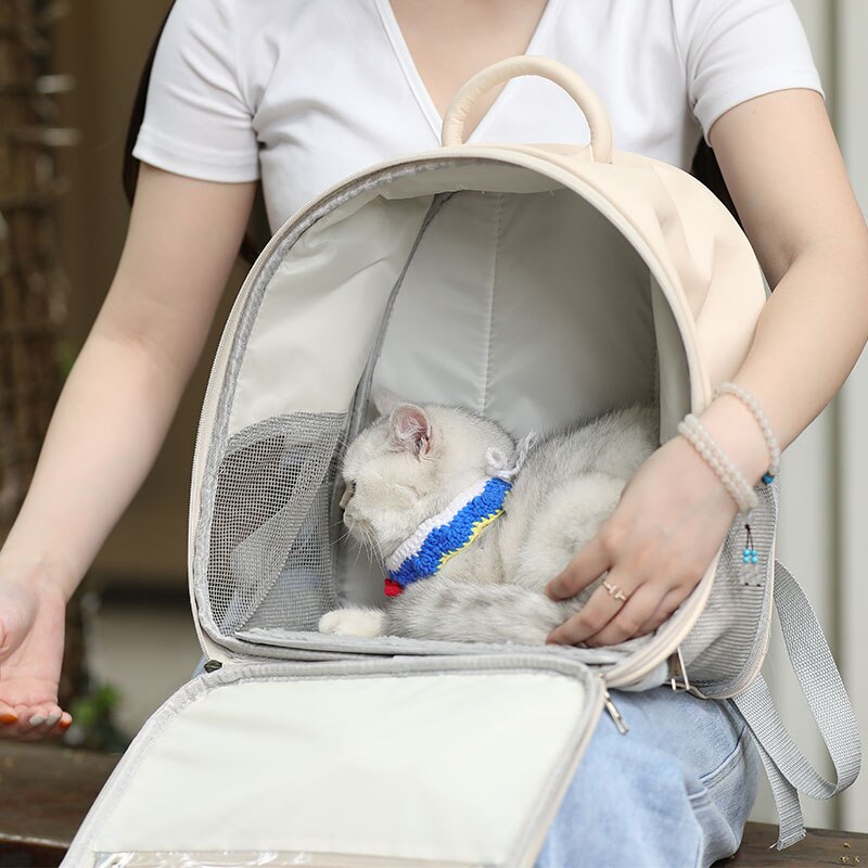 Hoopet Kat Carrier Rugzak Ademende Transparante Reizen Outdoor Schoudertas Kleine Hond Chihuahua Draagbare Toeristische Dierbenodigdheden