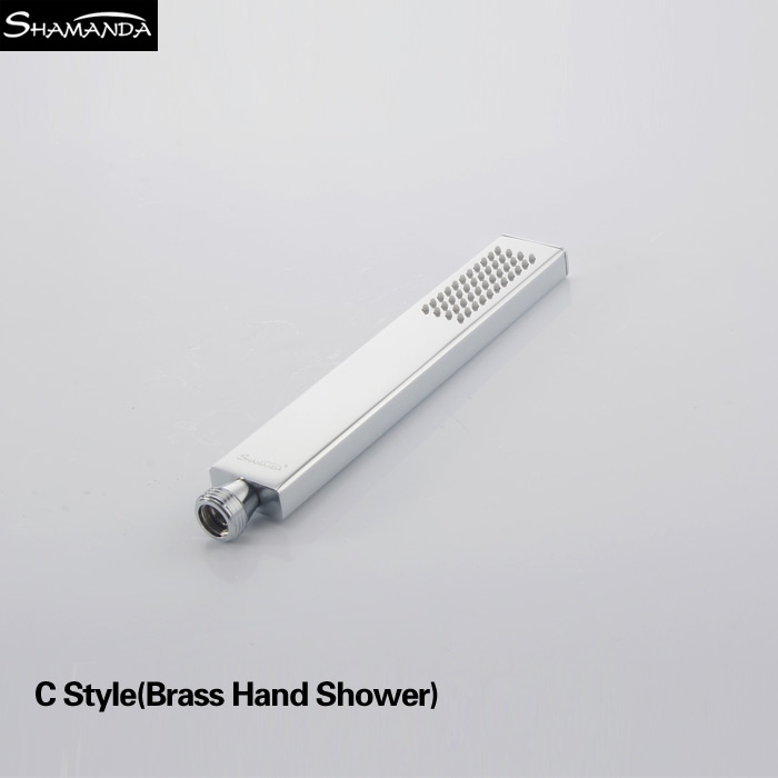 Solid Brass Chrome Hand Shower Several Styles Handheld Showers with Shower Holder,Shower Hose Bathroom Products: 20292