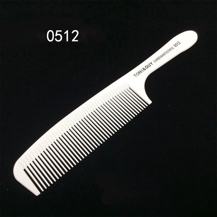 Peine de corte de pelo barbería accesorios peine barbero peines para el cabello peine Antiestático de cabeza plana cepillo de corte de pelo de diente ancho accesorios de peluquería: Amarillo claro