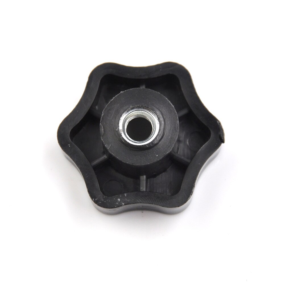 4 PCS Clamping Nuts Knob with through-hole for industry equipment M6 Female Thread Star Shaped Head