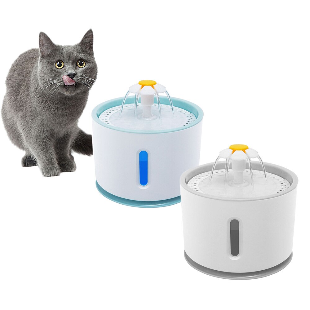 Stor källa dricksskål automatisk kattvatten fontän för husdjur vattendispenser katt automatisk matare drickfilter