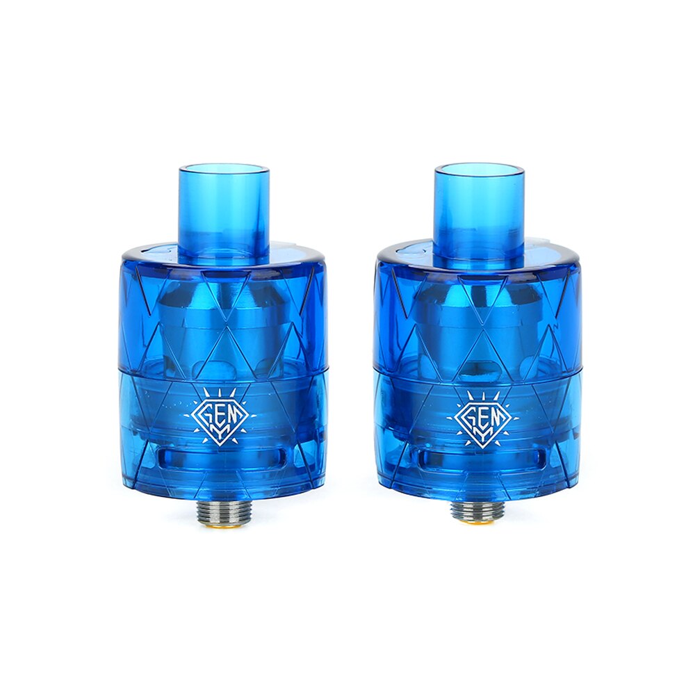 Original 2pcs Freemax GEMM Tank 5ml E-cigarette Atomizer with Mesh Coil 25mm Diameter Vape Vaporizer for Box Mod: Blue / G1 0.15ohm