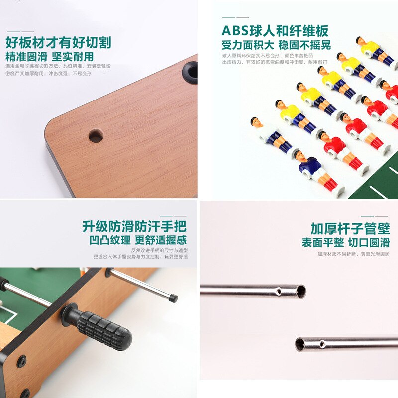 Wooden Table Soccer Table Mini 6-pole Table Soccer Machine Double Game Table Football outdoor games
