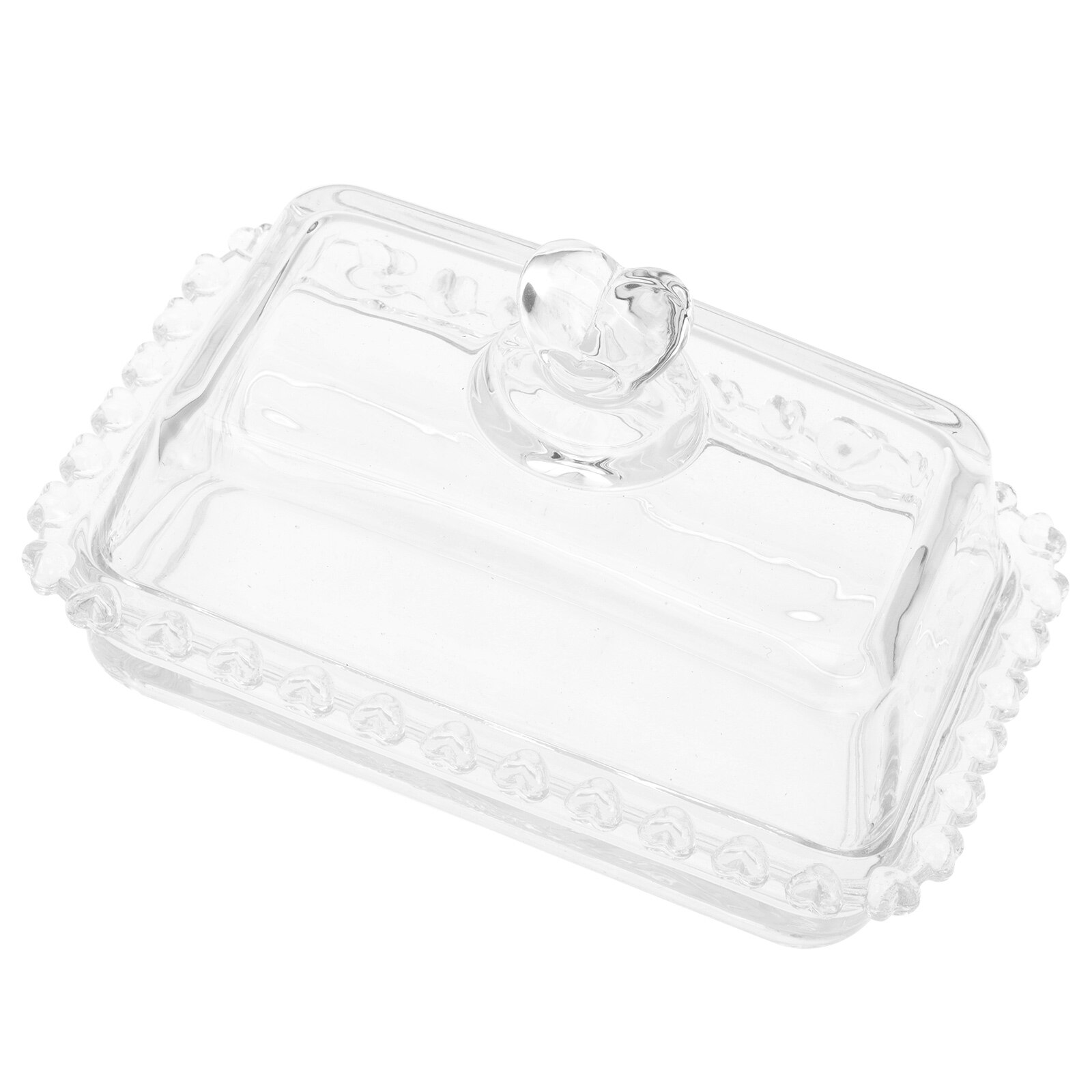 Transparent Butter Storage Tray Exquisite Butter Tray Butter Holder with Lid