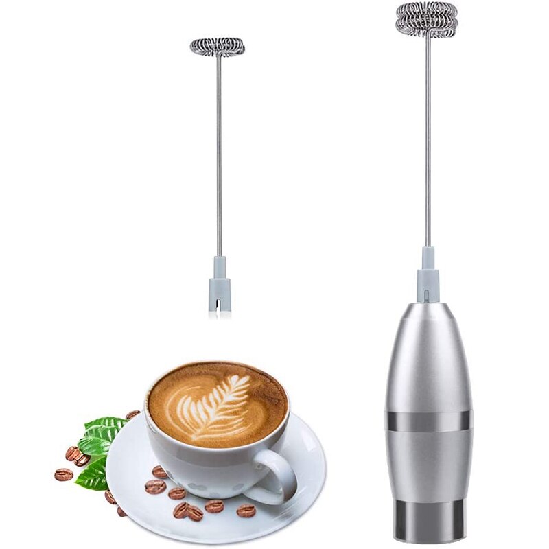 -Elektrische Melkopschuimer Melkopschuimer Met Dubbele Garde Melkopschuimer, Melkopschuimer Voor Koffie, Chocolade, cappuccino