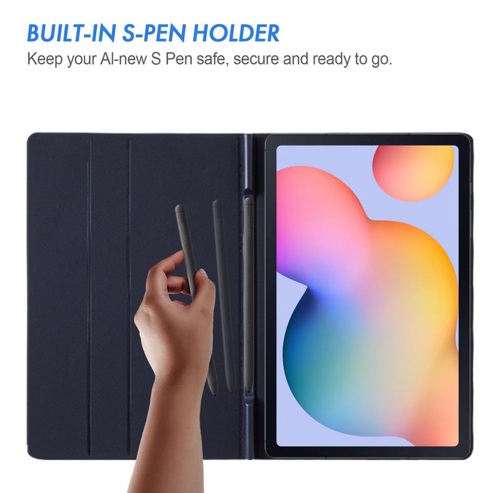 Kotelo samsung galaxy tab  s6 lite -kotelolle, kynäpidikkeellä galaxy tab  s6 lite 10.4 tuuman sm -p610 sm-p615 sm-p617 -kotelo
