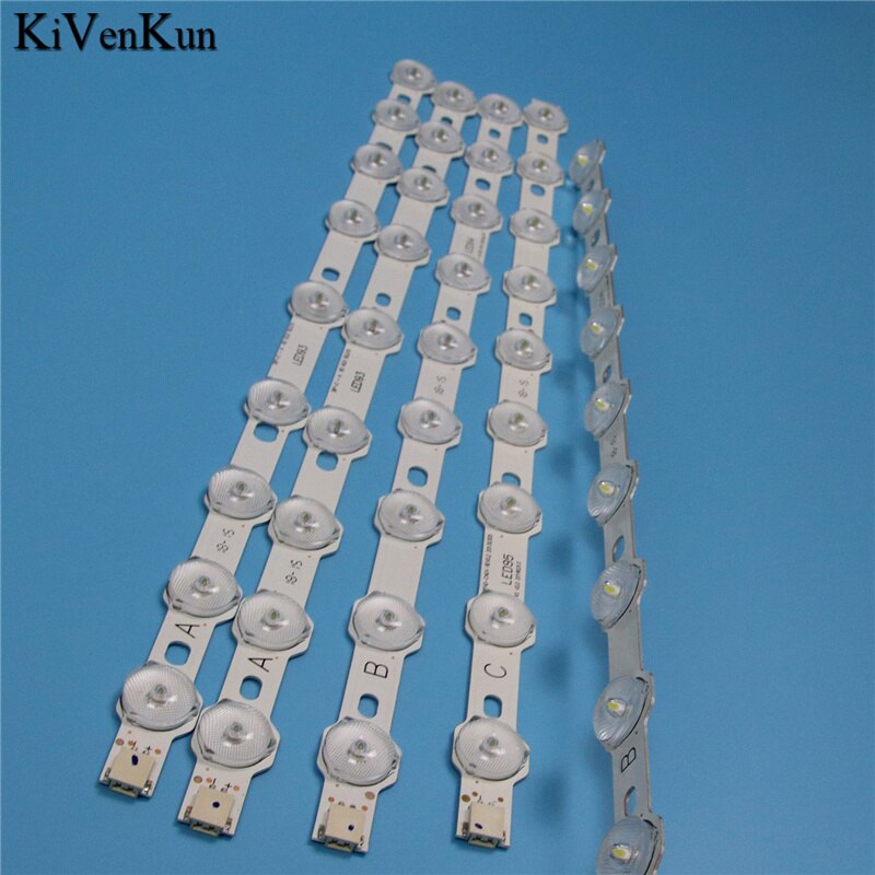 355mm 9 Lamps LED Backlight Strip For Toshiba 40L1333DB 40L3451DB 40L3453DB 40L3454DB 40L1533DB 40L3433DG Bars LED Bands Kit