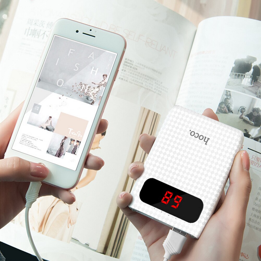 Portable Dual USB 10,000mAh LCD External Battery Charger Power Bank-153009