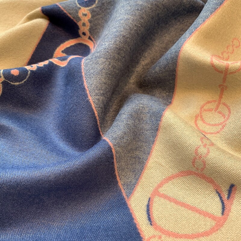 Koi springende europese en amerikaanse stijl dames populaire kleur bijpassende print kasjmier sjaal warme sjaal beste