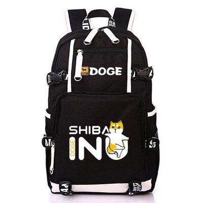 Nette Dogen Große Kapazität Rucksack Shiba Inu Printing Schultaschen Für Jugendliche Männer Frauen Reisetaschen Laptop Rucksack Mochila: L