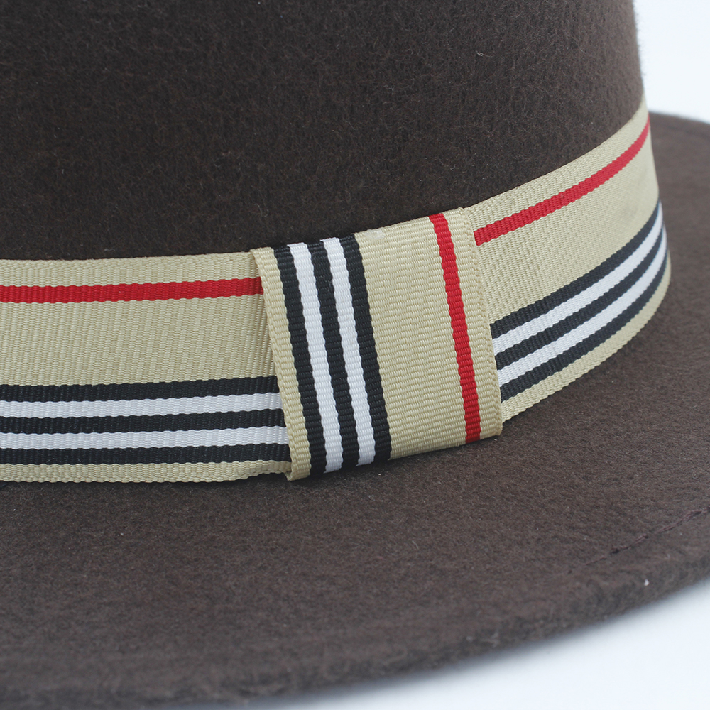 Frauen Männer Wolle Flache Homburg Filzhut Gentleman Schweinefleisch Kuchen Kirche Bootsfahrer Panama oben Kappen Gute Paket Größe 56-58 CM