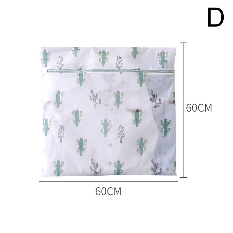 1PC Durable Laundry Mesh Clothes Washing Bags Cactus Bra Underwear Laundry Bags Travel Storage Bags: D