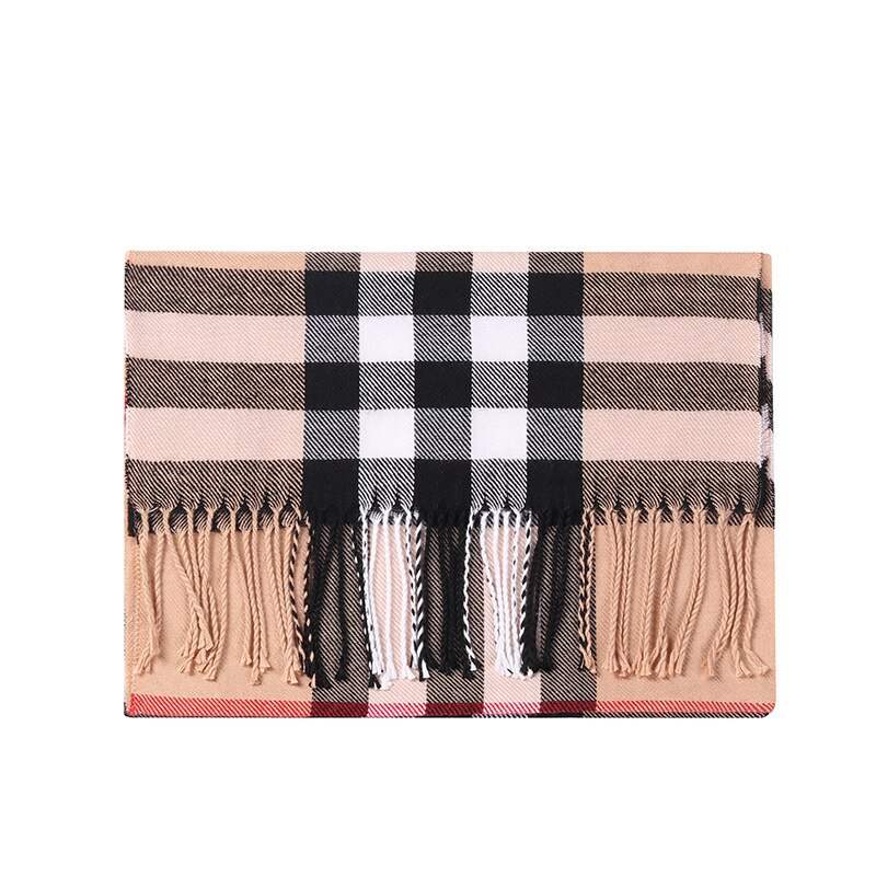 Écharpe pour enfants hiver garçons et filles style classique écharpe cachemire imitation tricot cou écharpe automne bébé mignon sca