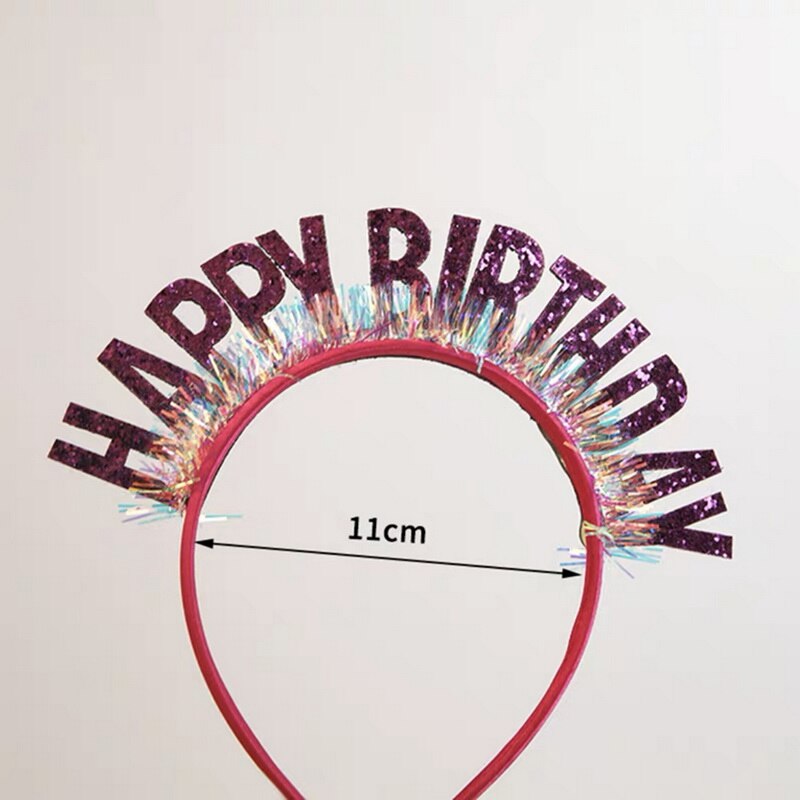 Happy Birthday European And American Birthday Party Headgear Headband Female Letters Happy Birthday Headband Women: 20
