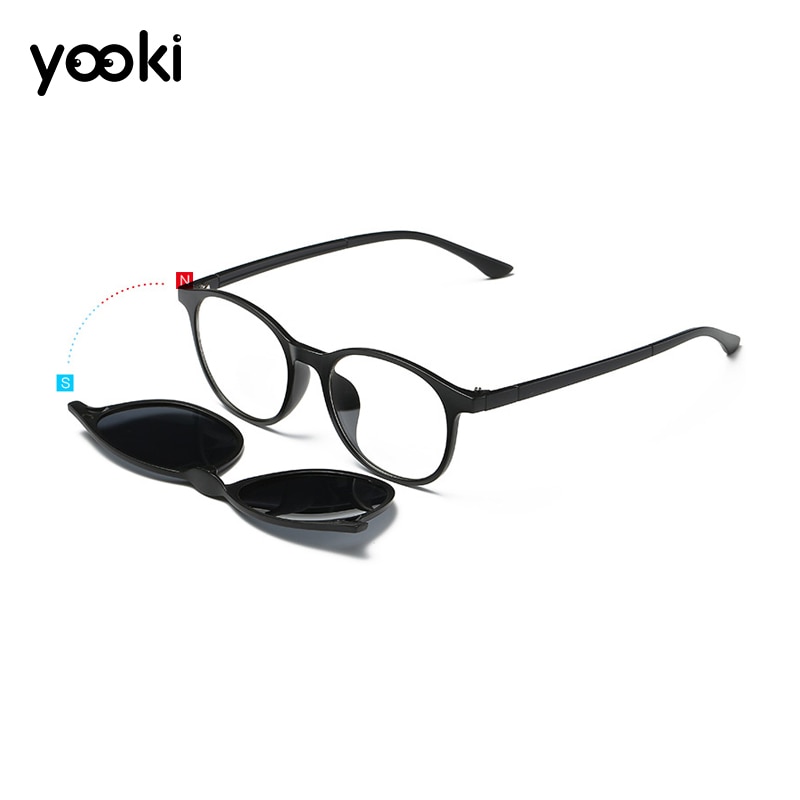 thumbnail image 2 of Iglasses Polarized Clip-on Sunglasses – Half Rim 3in1 For Eyeglasses – 53mm, Retro 2 of 6
