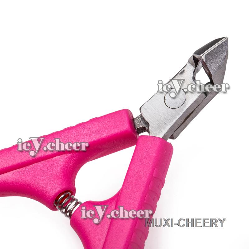 Nail Art Roze Rvs Cuticle Nipper Cutter Manicure Salon Pedicure Tool