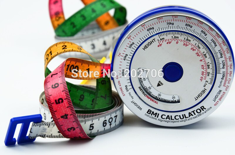 0-150 Cm Aluminium Bmi Meetlint Bmi Body Tape Bmi Calculator Body Mass Tape Dieet Gewicht verlies Tape