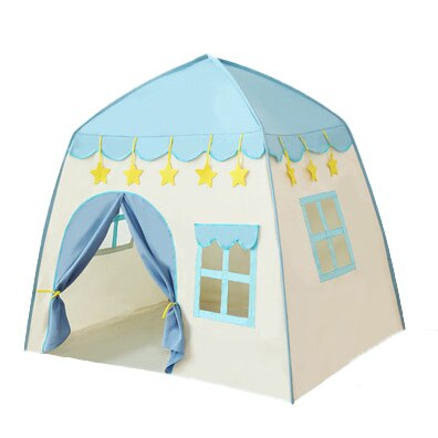 Kinderen Tent Baby Prinses Playhouse Super Grote Kamer Kruipen Indoor Outdoor Tent Kasteel Prinses Living Spel Oceaan Ballen: blue(no ball)