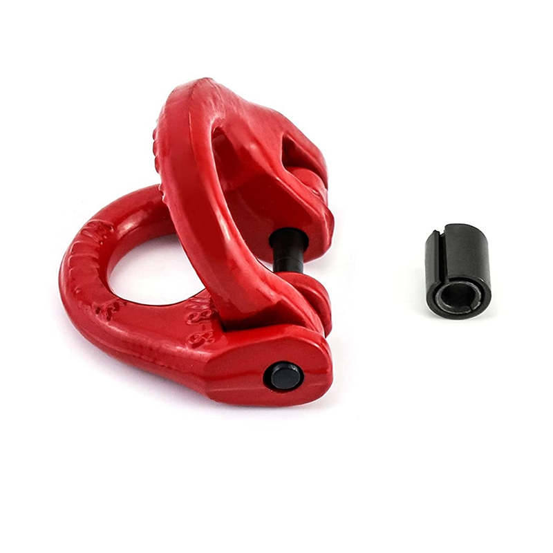 G80 Alloy Steel Hammerlock Coupling Link Connecting Link, 5/16Inch, 4 Pack, Red, 4400 Lbs Load Limit