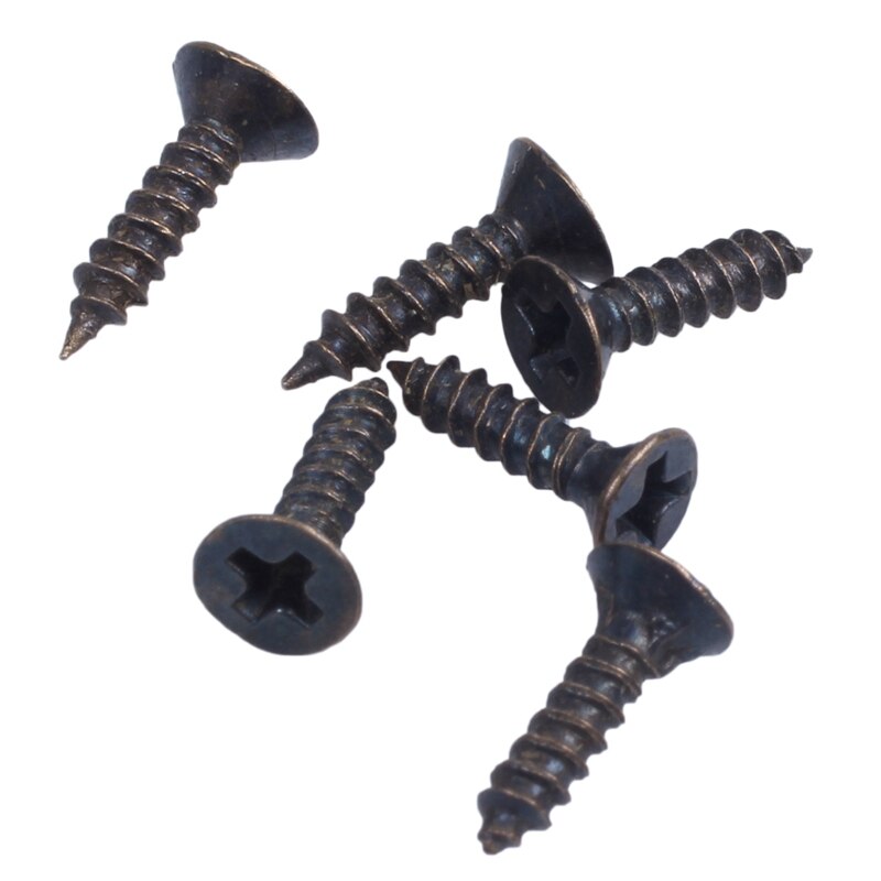 JFBL 2X Wood Case Chest Box Rectangle Clasp Closure Hasp Latches Bronze Tone