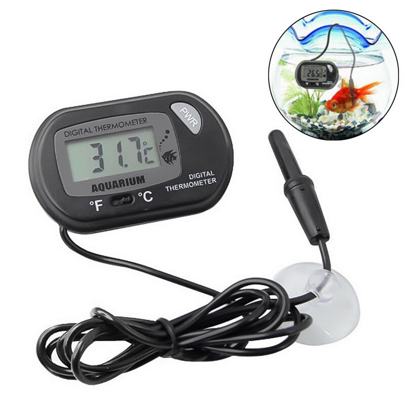 1 Pza automático de temperatura constante varilla de calefacción de ahorro de energía calentador de acuario tanque de peces accesorios de acuario de agua: 1pc Thermometer