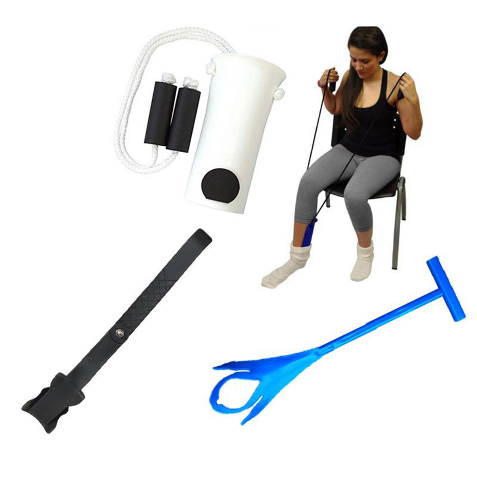 Dispositivo de ayuda deslizante para calcetines, herramienta de ayuda para calcetines, aplicador Flexible, Kit de ayuda para calcetines