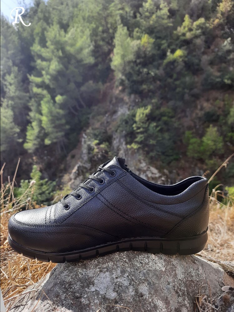 Lente ademende schoenen zakenman casual laarzen dagelijks gebruik jurk onder broek handgemaakte schoen kalkoen zwart bruin