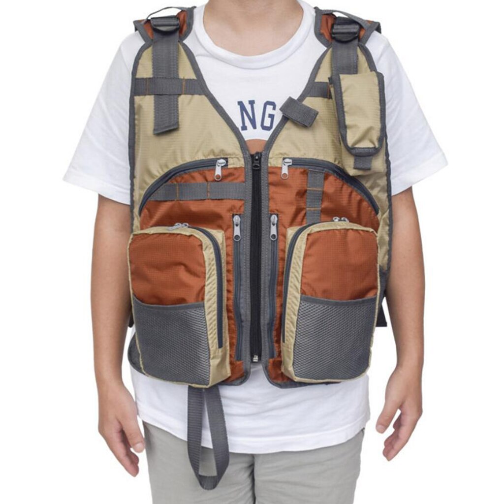 Fishing Vest for Men Women with Multi Pockets, Outdoor Work Safari Fishing Travel Photo Vest Waistcoat, Durable, Heavy Duty